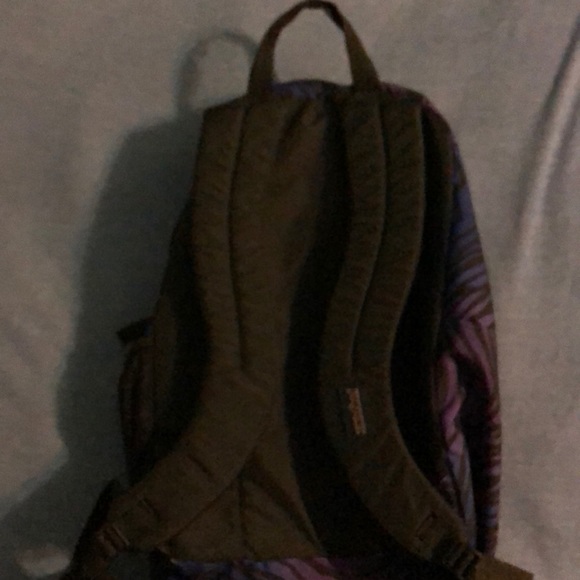 Jansport Purple and Blue Tiger Backpack - Picture 3 of 7